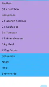 Einfacher Einkaufszettel screenshot