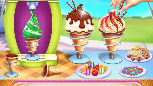 Eis Kegel Cupcake Backen Herst screenshot
