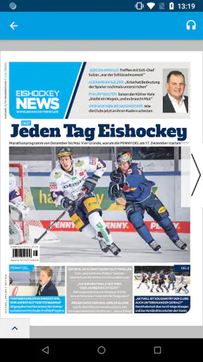 Eishockey News E-Paper screenshot