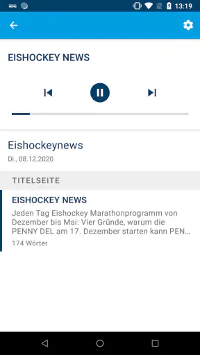 Eishockey News E-Paper screenshot