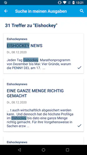 Eishockey News E-Paper screenshot
