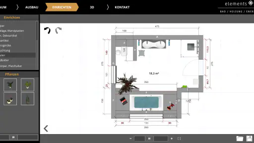 Elements Badplaner screenshot