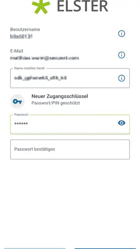 ElsterSecure - sicherer Login screenshot