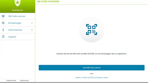 ElsterSecure - sicherer Login screenshot