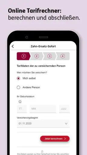 ERGO APP screenshot