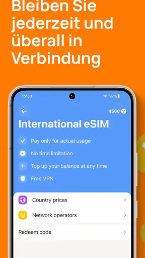Yesim: eSIM Internet & Daten screenshot
