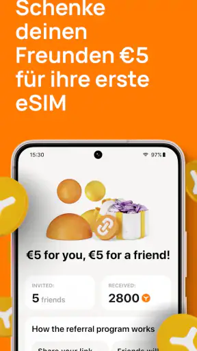 Yesim: eSIM Internet & Daten screenshot