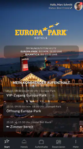 Europa-Park Hotels screenshot