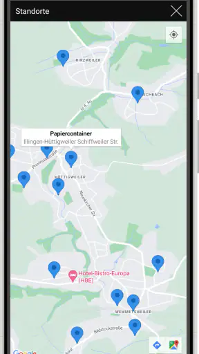 EVS Abfall-App screenshot