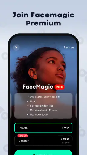 FaceMagic: AI Videos & Photos screenshot