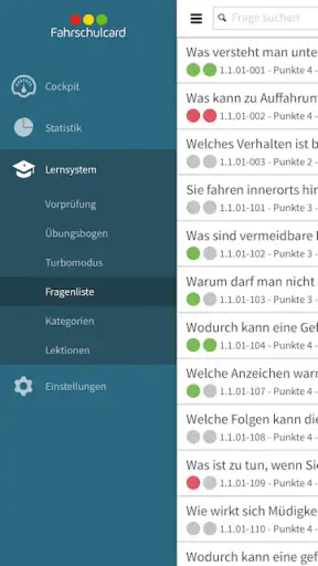 Fahrschulcard screenshot