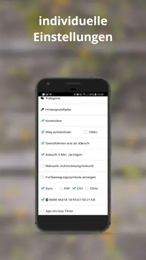 Fahrtenbuch GPS-Zeiterfassung screenshot