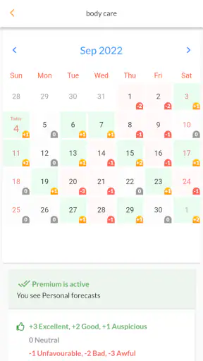 Feng Shui Fortune Calendar screenshot