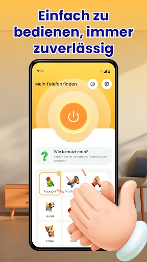 FindMe-Klatschen, Handy finden screenshot