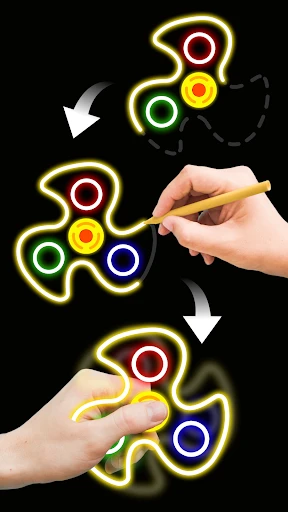 Fingerspinner: Glow Art Draw screenshot