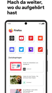 Firefox: internet browser screenshot