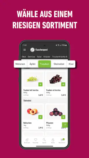 flaschenpost: Online einkaufen screenshot