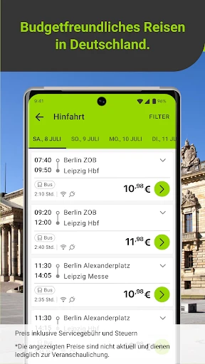 FlixBus & FlixTrain screenshot