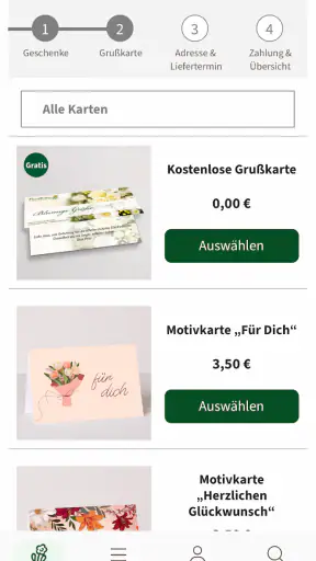 FloraPrima Blumenversand screenshot