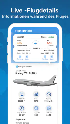 Flugverfolgung in Echtzeit screenshot