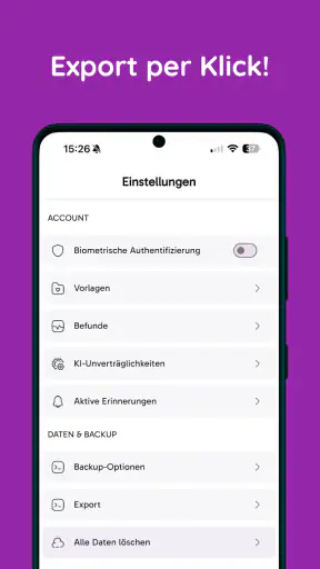 FoodLog: Ernährungstagebuch screenshot