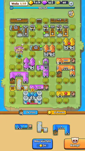 Fortress Merge: Puzzle Defense screenshot