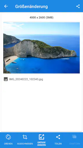 Fotos und Bilder Verkleinern screenshot