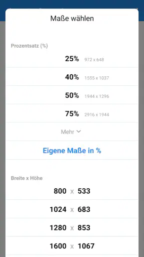 Fotos und Bilder Verkleinern screenshot