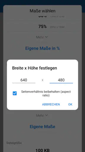 Fotos und Bilder Verkleinern screenshot