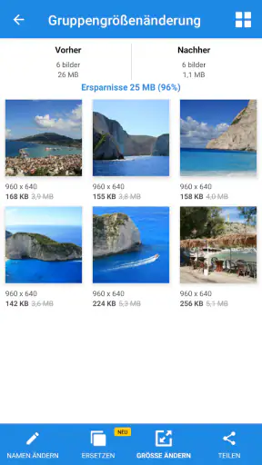 Fotos und Bilder Verkleinern screenshot