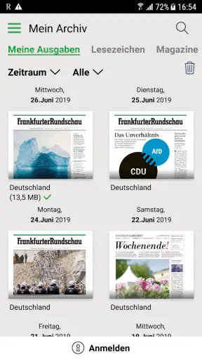 FR Digitale Zeitung screenshot