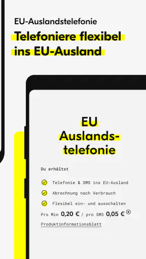 fraenk: Die Mobilfunk App screenshot