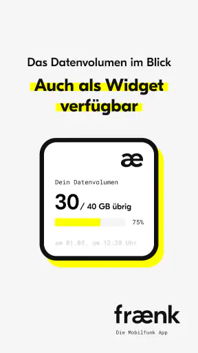 fraenk: Die Mobilfunk App screenshot