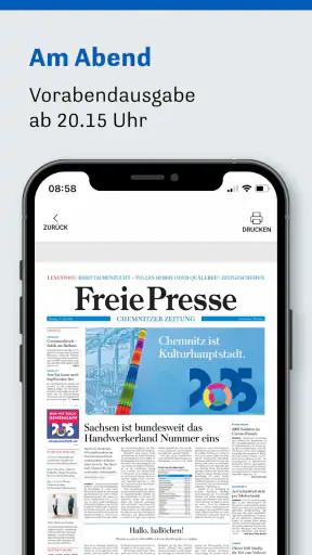 Freie Presse screenshot