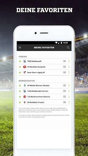 FUSSBALL.DE screenshot