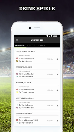 FUSSBALL.DE screenshot