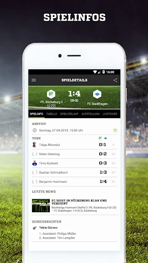 FUSSBALL.DE screenshot