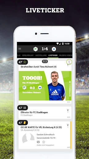 FUSSBALL.DE screenshot