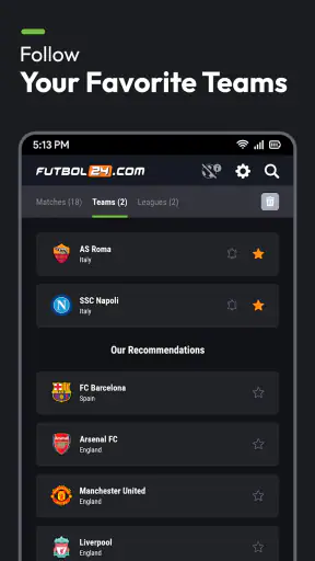 Futbol24 Fußball Livescore App screenshot