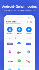 Geheimcodes und mobile Hacks screenshot