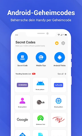 Geheimcodes und mobile Hacks screenshot