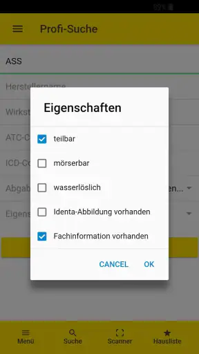 Gelbe Liste Medikamente App screenshot