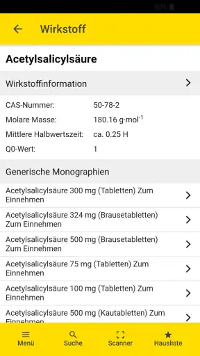 Gelbe Liste Medikamente App screenshot