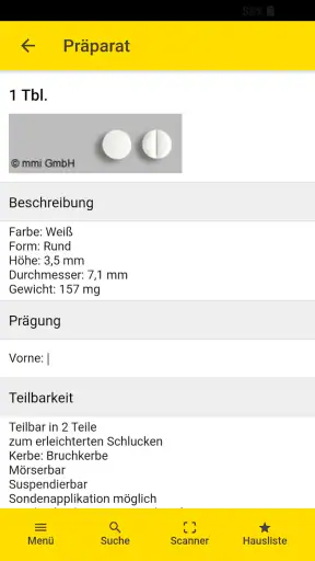 Gelbe Liste Medikamente App screenshot