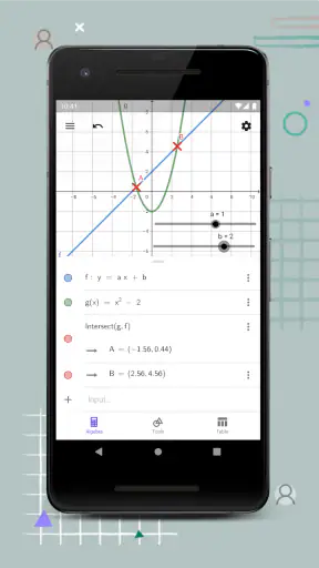 GeoGebra Grafikrechner screenshot
