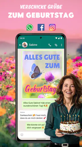 Glückwünsche & Geburtstags App screenshot