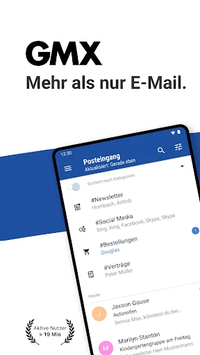 GMX - Mail, Cloud & News screenshot
