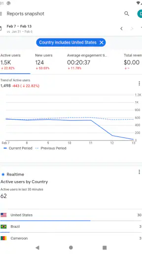 Google Analytics screenshot
