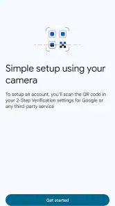 Google Authenticator screenshot