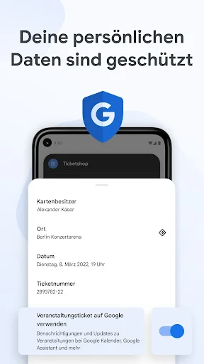 Google Wallet screenshot